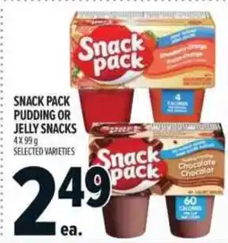 Metro Snack pack pudding or jelly snacks offer