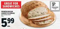 Metro Première Moisson country style breads offer