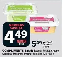 Foodland Compliments Salads Regular Potato, Creamy Coleslaw, Macaroni or Other Selected offer