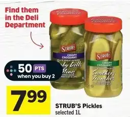 Foodland Strub's pickles offer