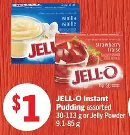 Foodland Jell-o instant pudding assorted offer