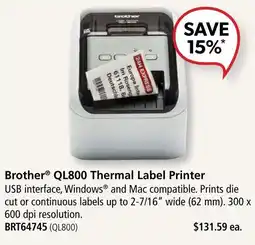 Covey Basics Brother ql800 thermal label printer offer