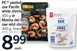 Fortinos pc peeled raw pacific white shrimp offer