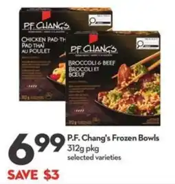 Longo's P.F. Chang's frozen bowls offer