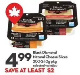 Longo's Black Diamond Natural Cheese Slices offer