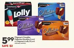 Longo's Chapman's Canadian Collection Novelties offer