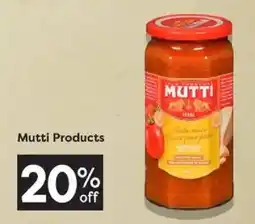 Quality Foods Mutti Products offer