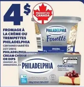 Philadelphia cream cheese or dips