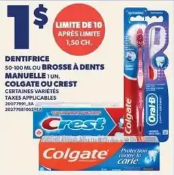 Provigo Dentifrice manuelle offer