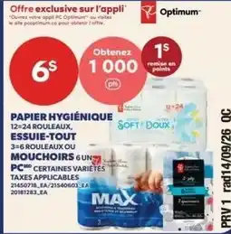 Provigo Max paper hygienique offer