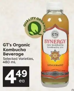 Quality Foods Gt's organic kombucha beverage offer