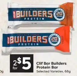 Quality Foods Clif Bar Builders Protein Bar offer