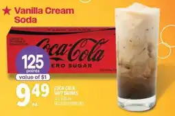 Metro Coca-Cola vanilla cream soda zero sugar offer