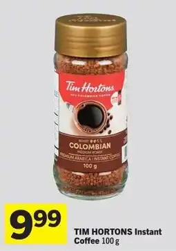 Foodland Tim Hortons Instant Coffee offer