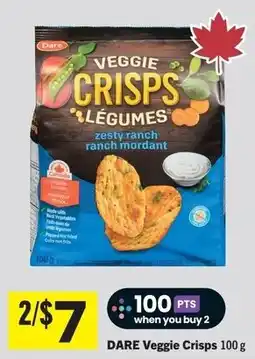 Foodland Dare veggie crisps offer