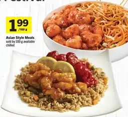 Foodland Asian Style Meals offer