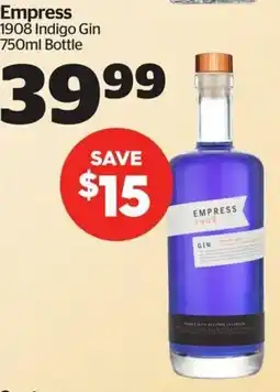 Calgary Co-op Empress 1908 Indigo Gin offer