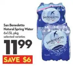 Longo's San Benedetto natural spring water offer