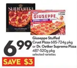 Longo's Giuseppe Stuffed Crust Pizza offer