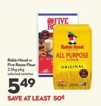 Longo's Robin Hood or Five Roses flour offer