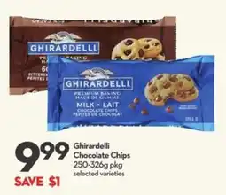 Longo's Ghirardelli chocolate chips offer