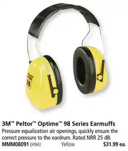 Covey Basics 3m peltor optime 98 series earmuffs offer