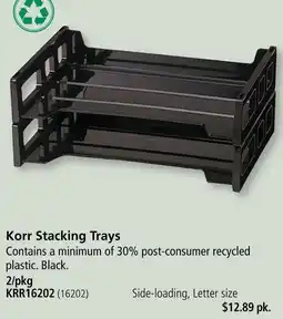 Covey Basics Korr stacking trays offer