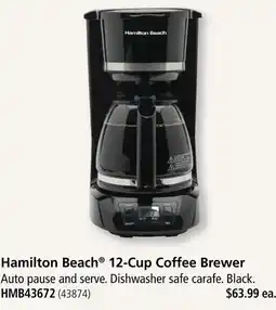 Covey Basics Hamilton Beach 12-Cup Coffee Brewer offer