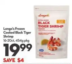Longo's Longo's frozen cooked black tiger shrimp offer