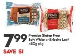Longo's Promise gluten free soft white or brioche loaf offer