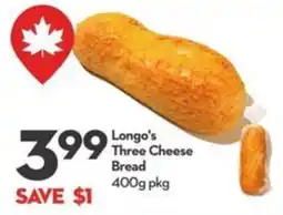 Longo's Longo's Three Cheese Bread offer
