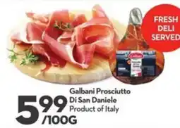 Longo's Galbani Prosciutto Di San Daniele offer