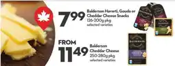 Longo's Balderson Havarti, Gouda or Cheddar Cheese Snacks offer