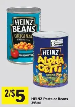 Foodland Heinz pasta or beans offer