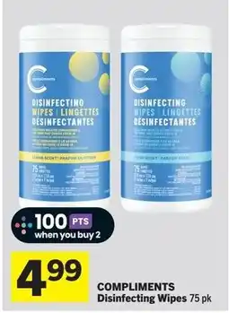 Foodland Compliments Disinfecting Wipes offer