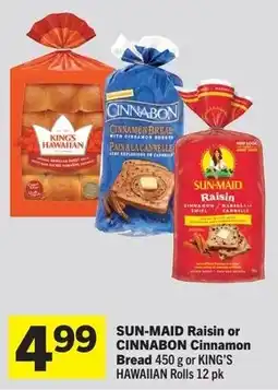 Foodland Sun-maid raisin or cinnamon cinnamon bread offer