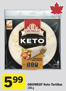 Foodland Oroweat keto tortillas offer