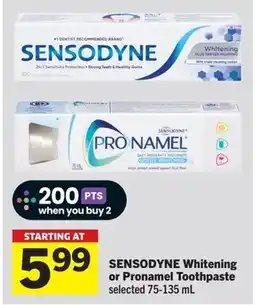Foodland Sensodyne whitening or pronamel toothpaste offer