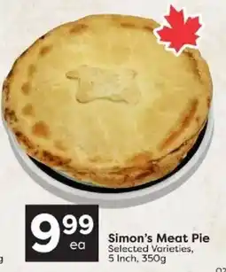 Quality Foods Simon's Meat Pie offer
