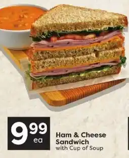 Quality Foods Ham & Cheese Sandwich with Cup of Soup offer