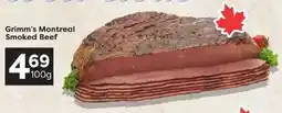 Quality Foods Grimm's Montreal Smoked Beef offer