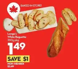 Longo's Longo's White Baguette offer