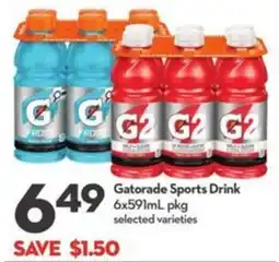 Longo's Gatorade Sports Drink offer