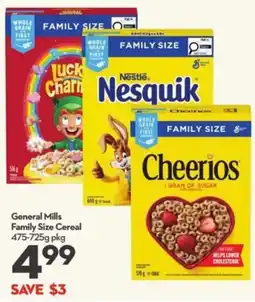 Longo's General Mills Family Size Cereal offer