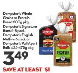 Longo's Dempster's whole grains or protein bread offer