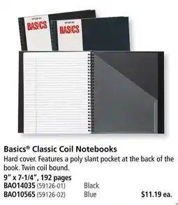 Covey Basics Basics classic coil notebooks offer