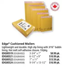 Covey Basics Edge Cushioned Mailers offer