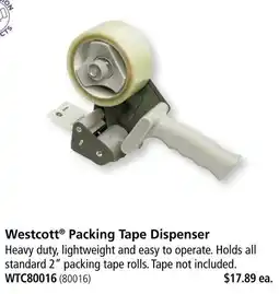 Covey Basics Westcott Packing Tape Dispenser offer