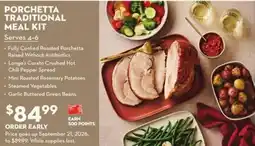 Longo's Longo's Porchetta Traditional Meal Kit offer