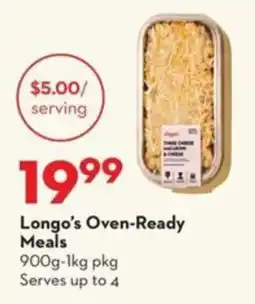 Longo's Longo's oven-ready meals offer
